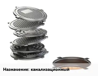 Люк чугунный канализационный